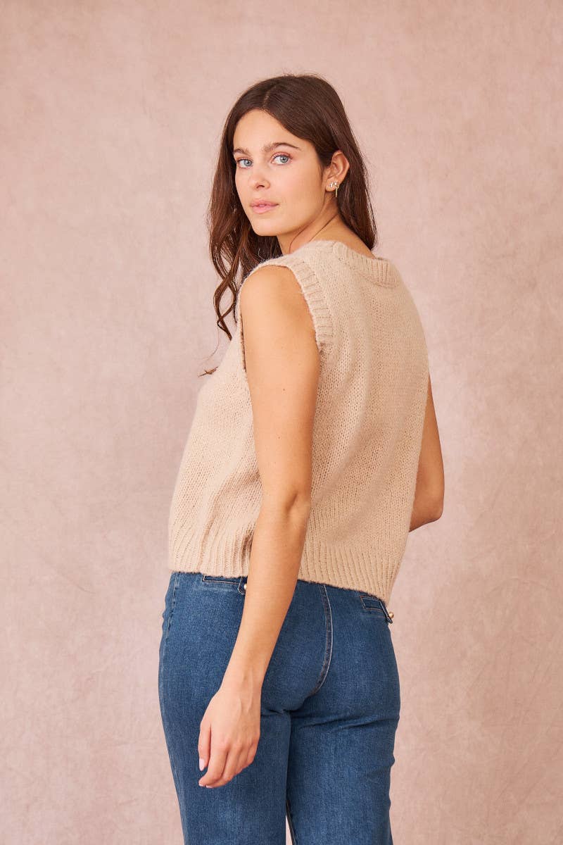 Calie Paris - MEREDITH Sleeveless Knit Top
