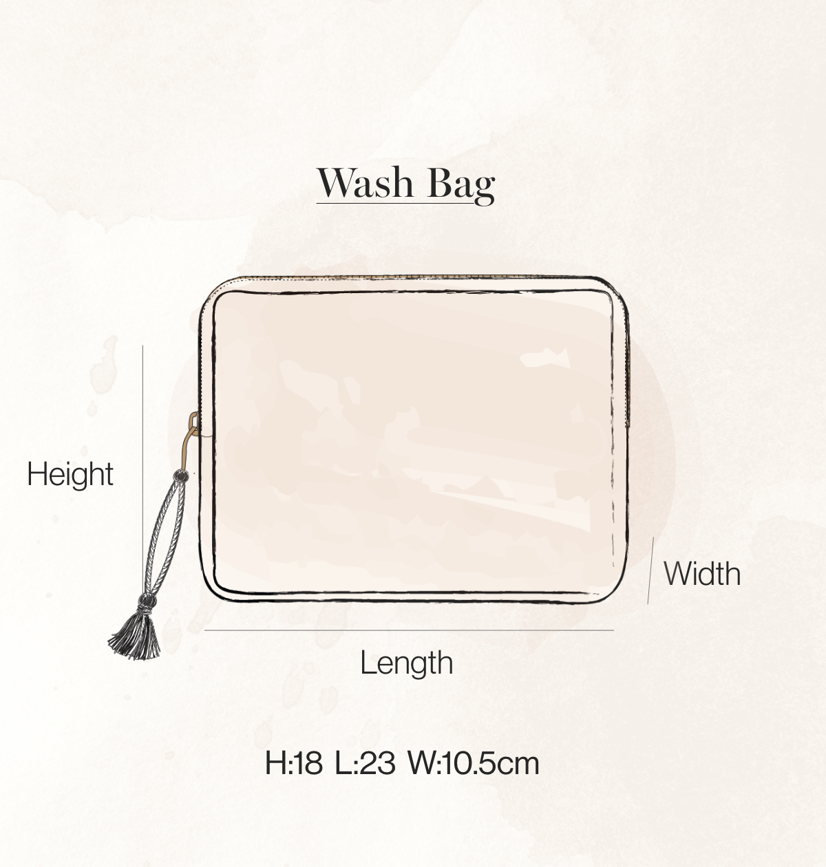 Elizabeth Scarlett Ltd - Sacred Heart Wash Bag