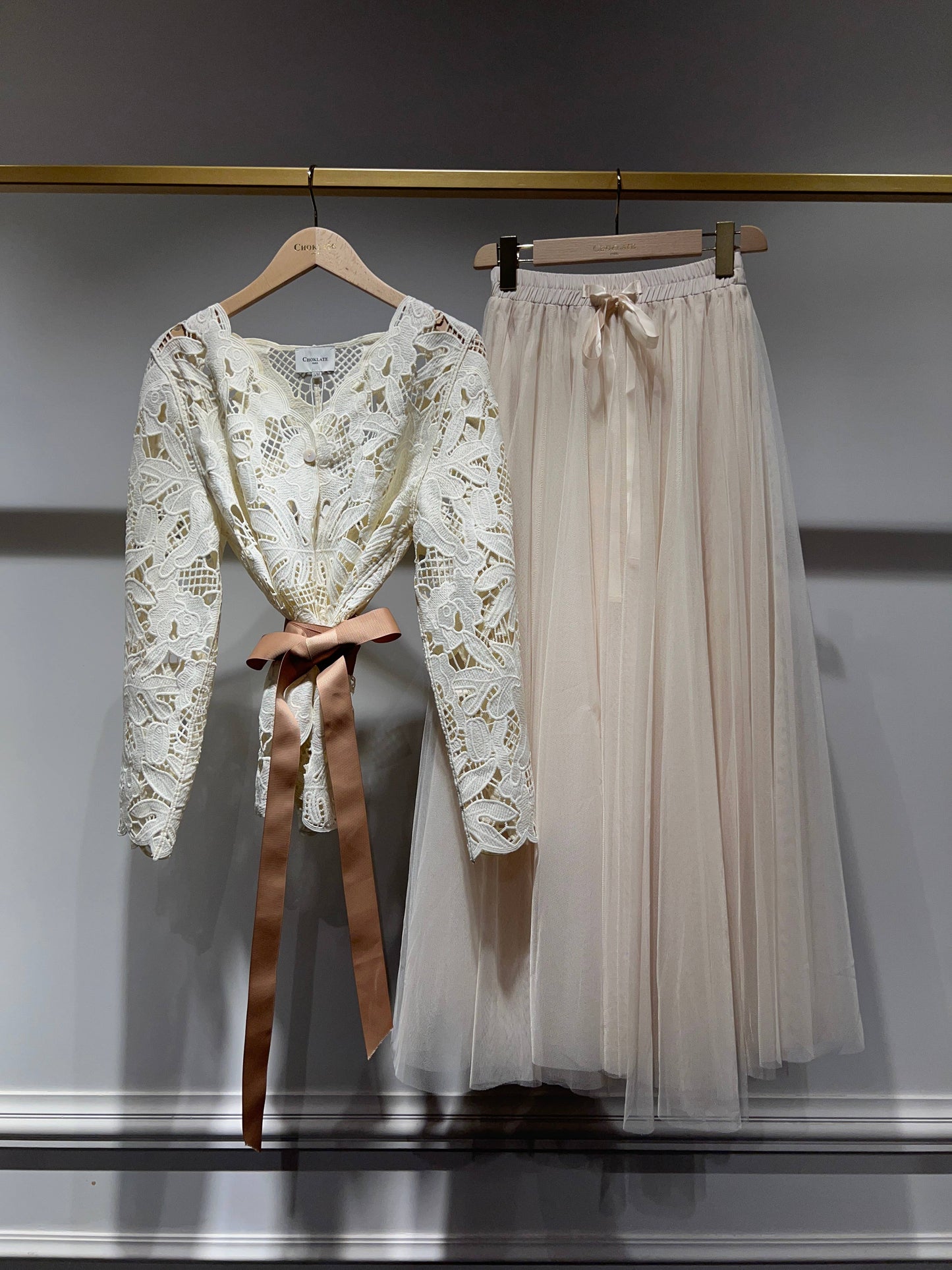 CHOKLATE PARIS Chiara Cardigan in Macramé Lace