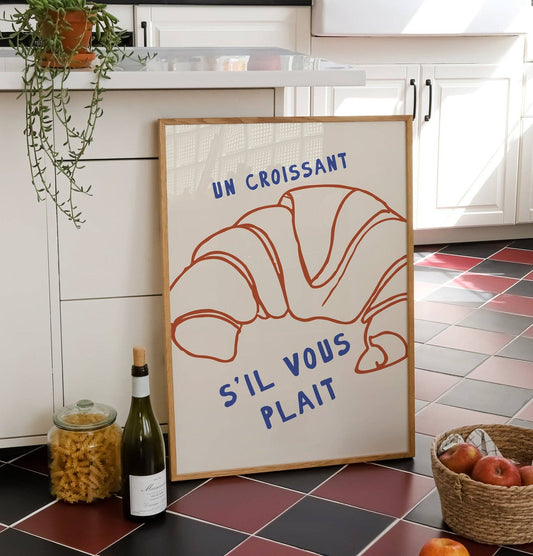 Moonshine Prints - Croissant Kitchen Print