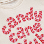 Candy Cane Club Kid's Tee - Natural Fleck