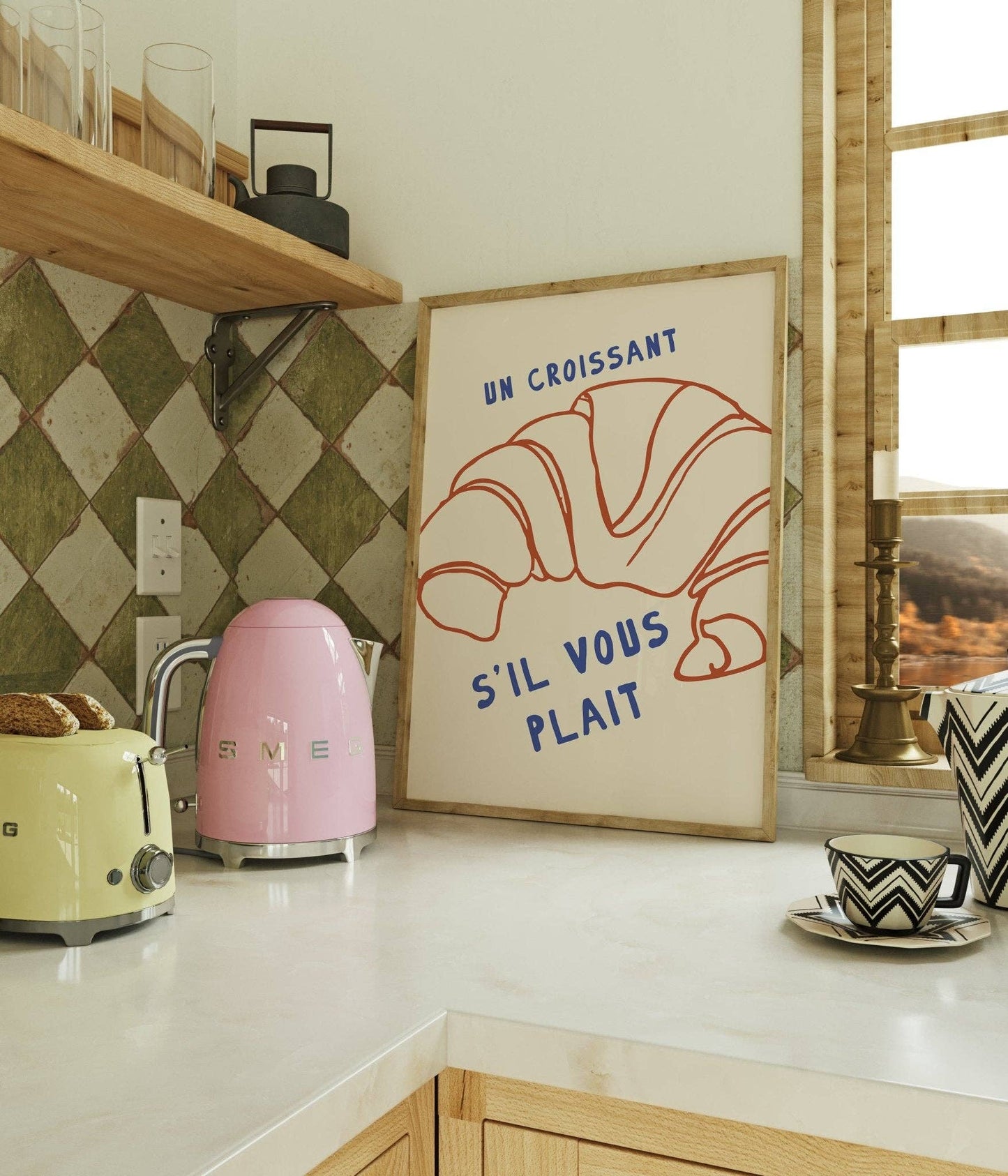 Moonshine Prints - Croissant Kitchen Print