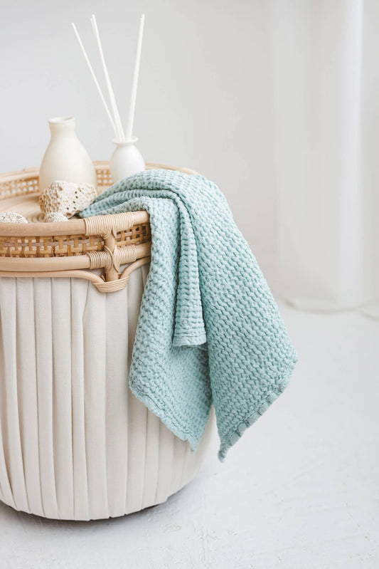 Sava Seasons - Waffle Weaved Linen Hand & Face Towel