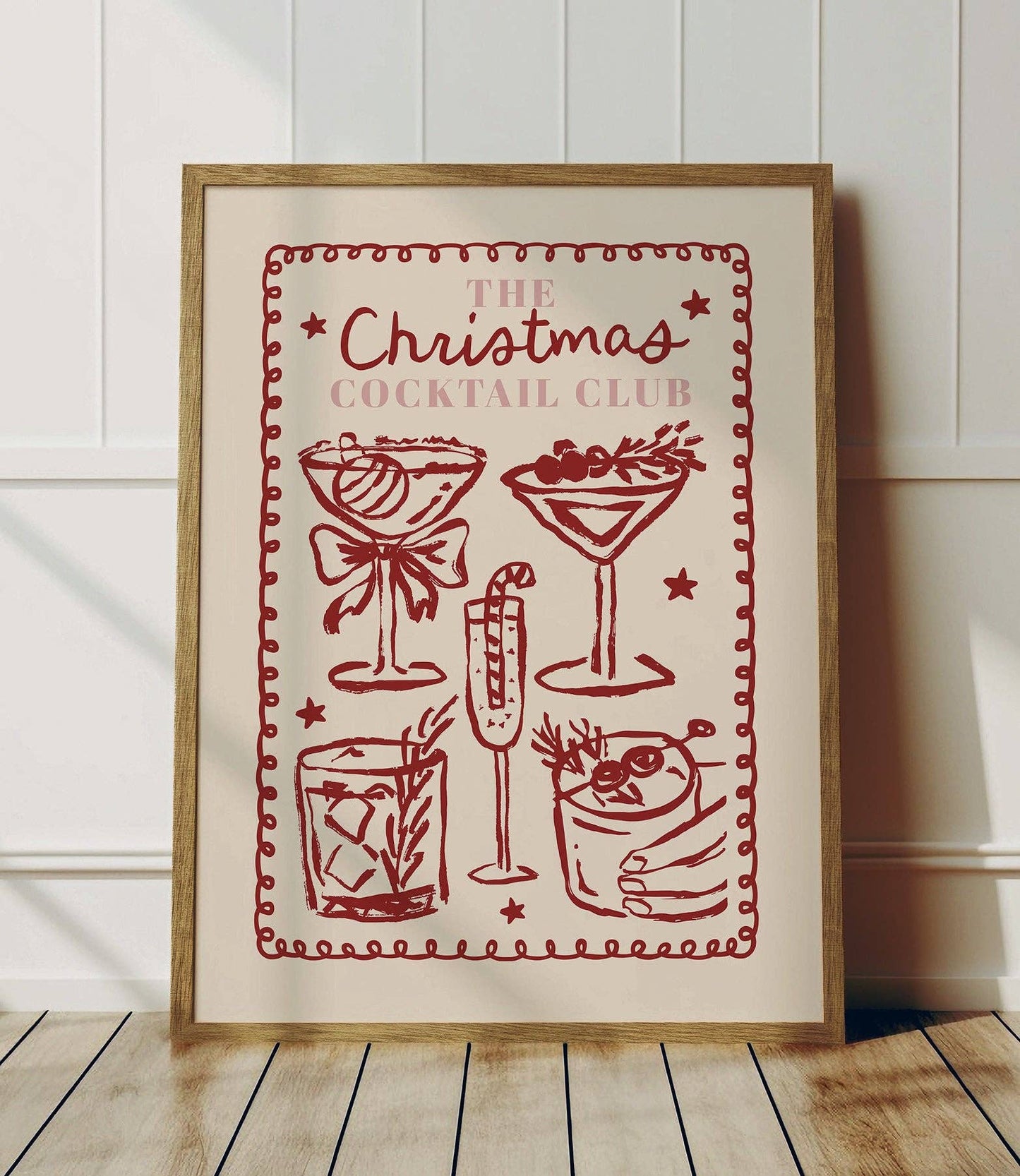 Moonshine Prints - The Christmas Cocktail Club Print