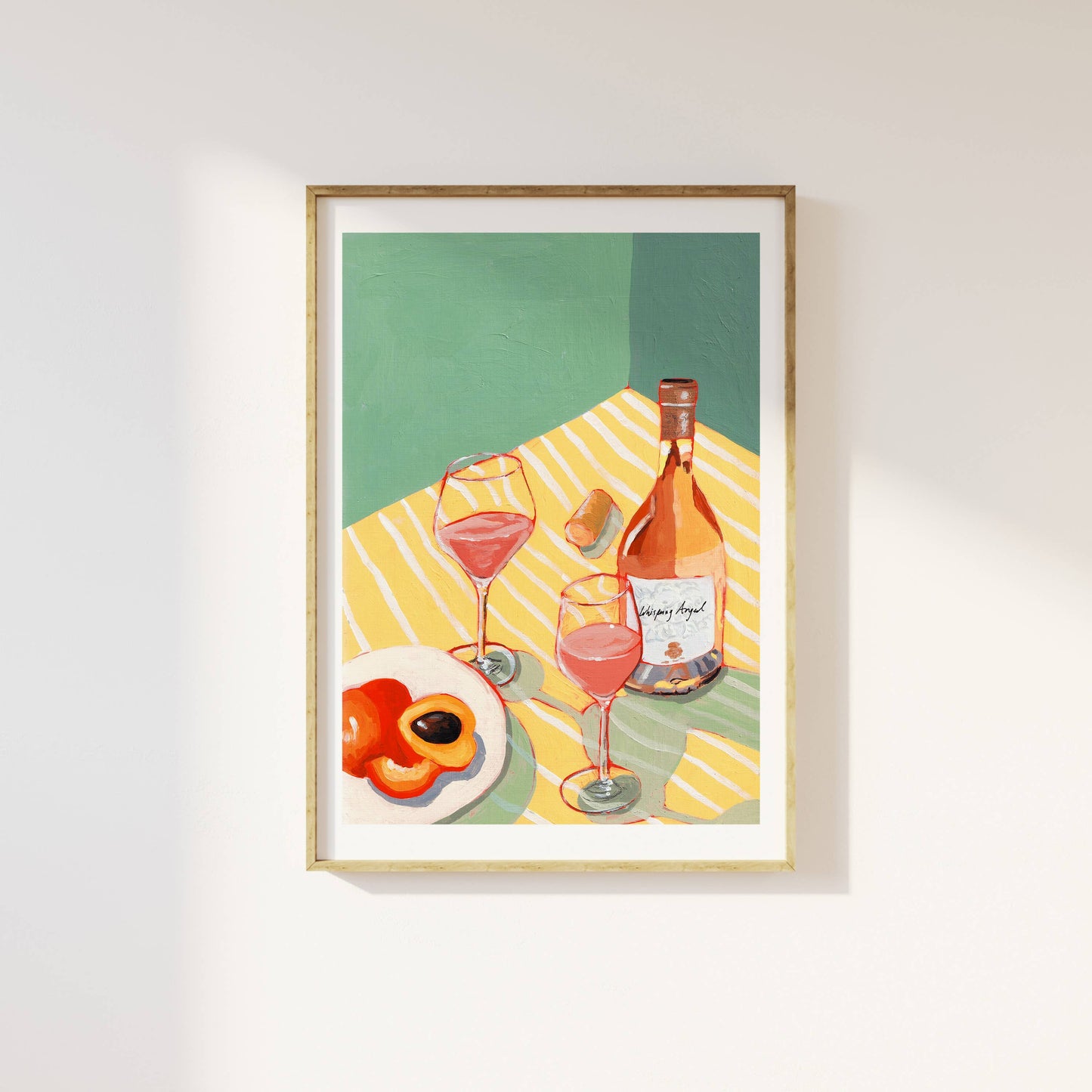 Amelia Jayne Art - Rosé And Peaches Picnic