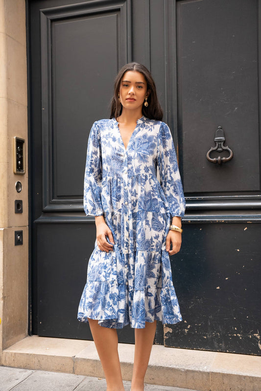 CHOKLATE PARIS Sienna shirt dress midi length