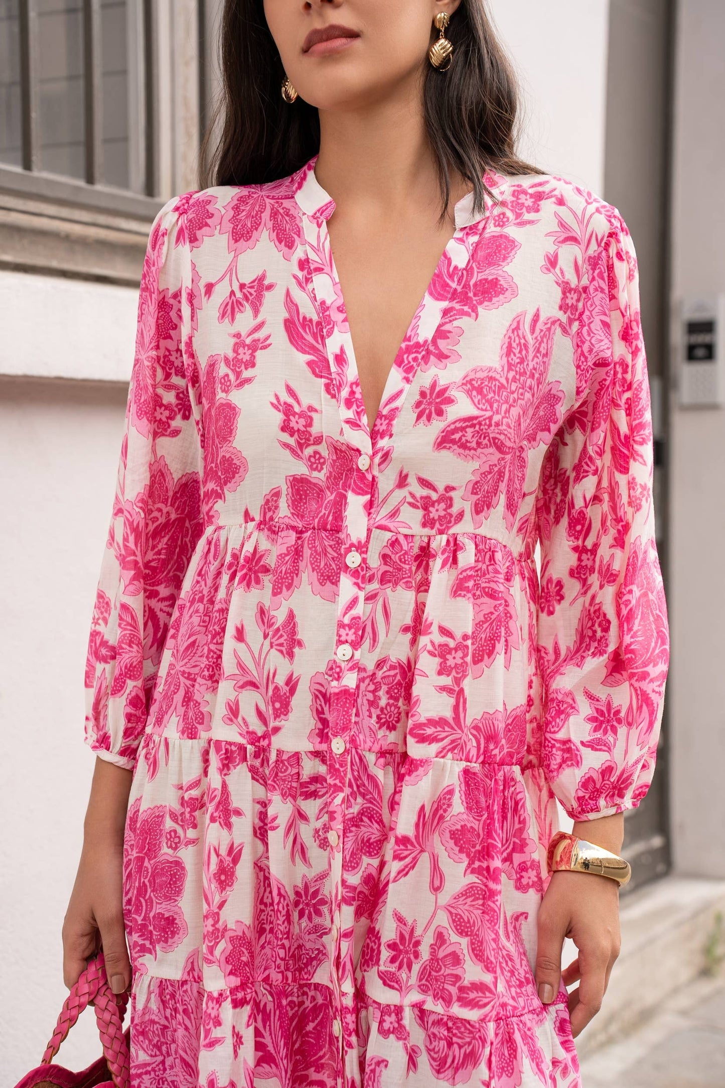 CHOKLATE PARIS Sienna shirt dress midi length
