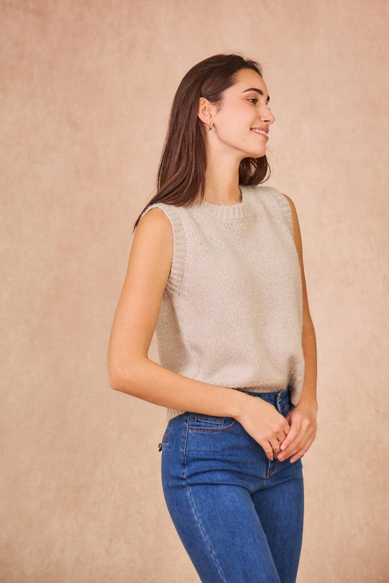 Calie Paris - MEREDITH Sleeveless Knit Top