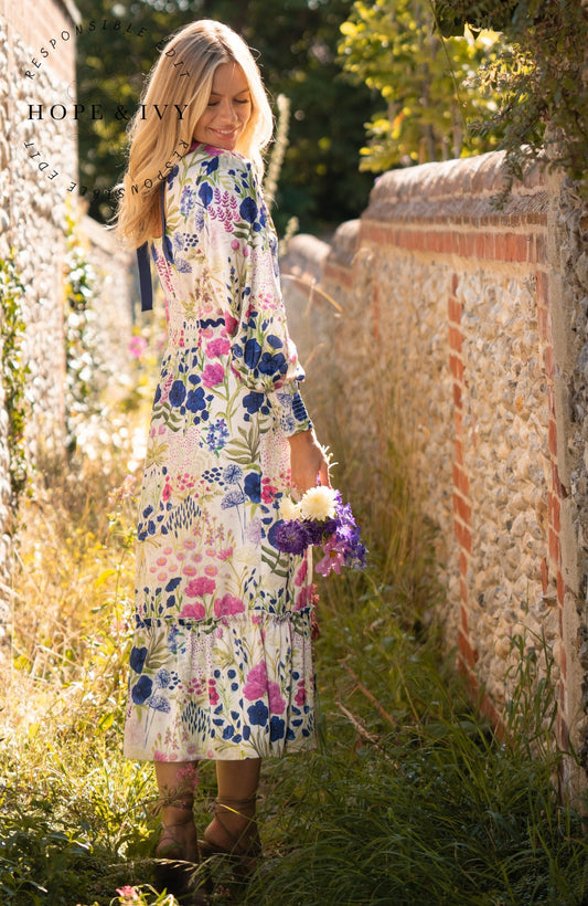 Hope & Ivy The Caroline 100% recycled dress