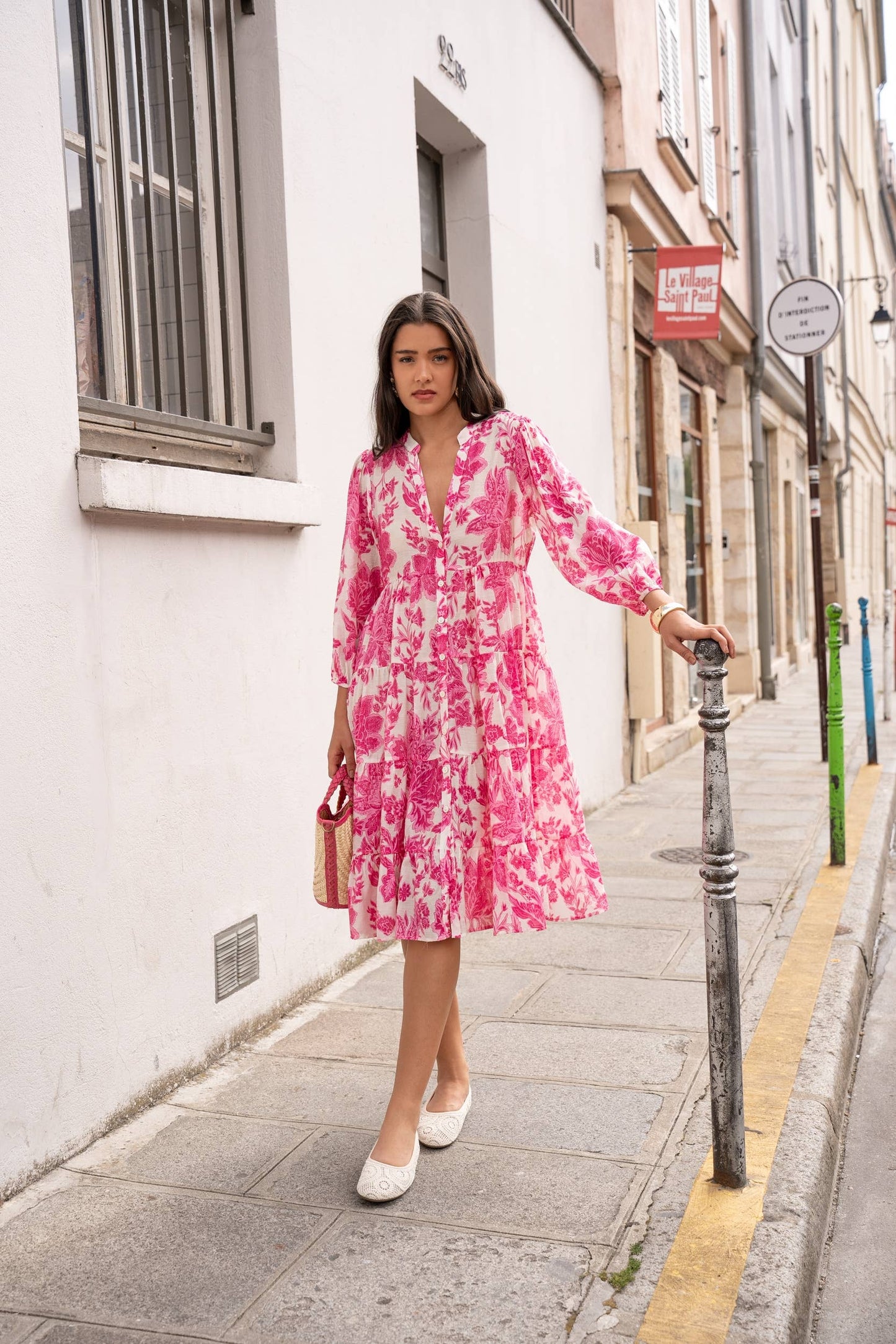 CHOKLATE PARIS Sienna shirt dress midi length