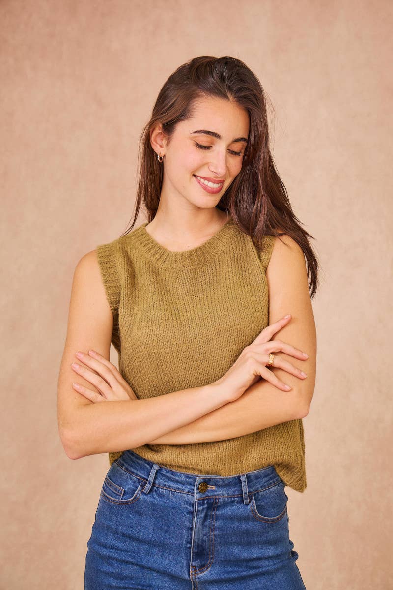 Calie Paris - MEREDITH Sleeveless Knit Top