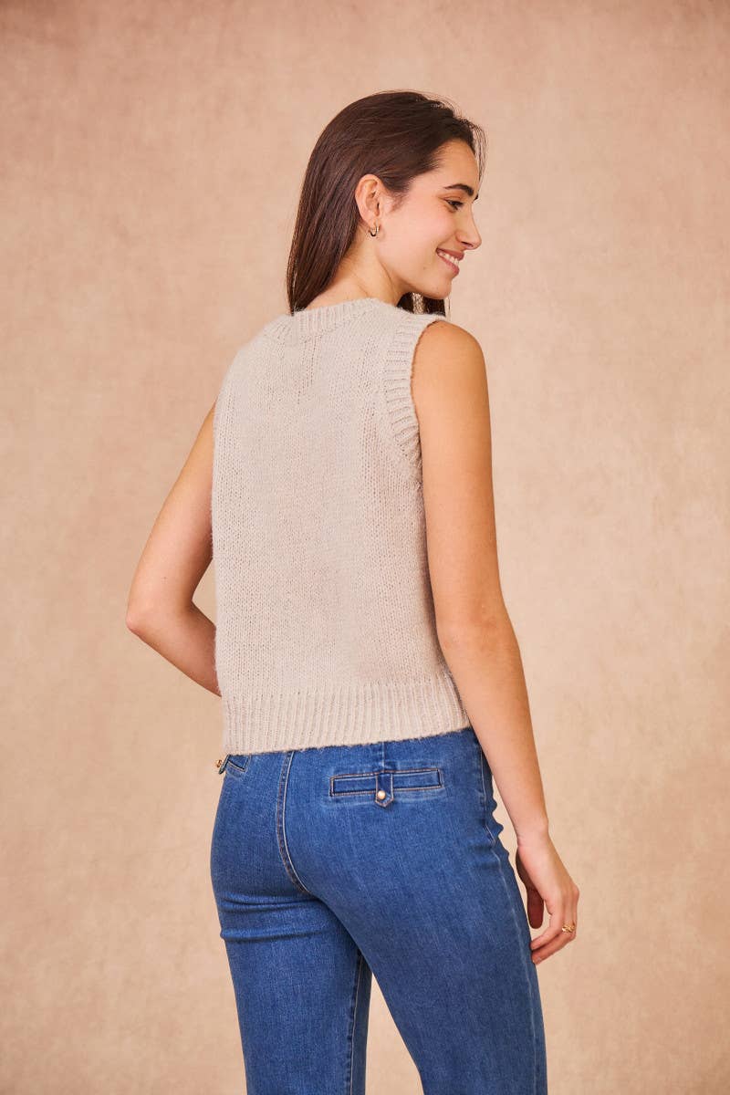 Calie Paris - MEREDITH Sleeveless Knit Top