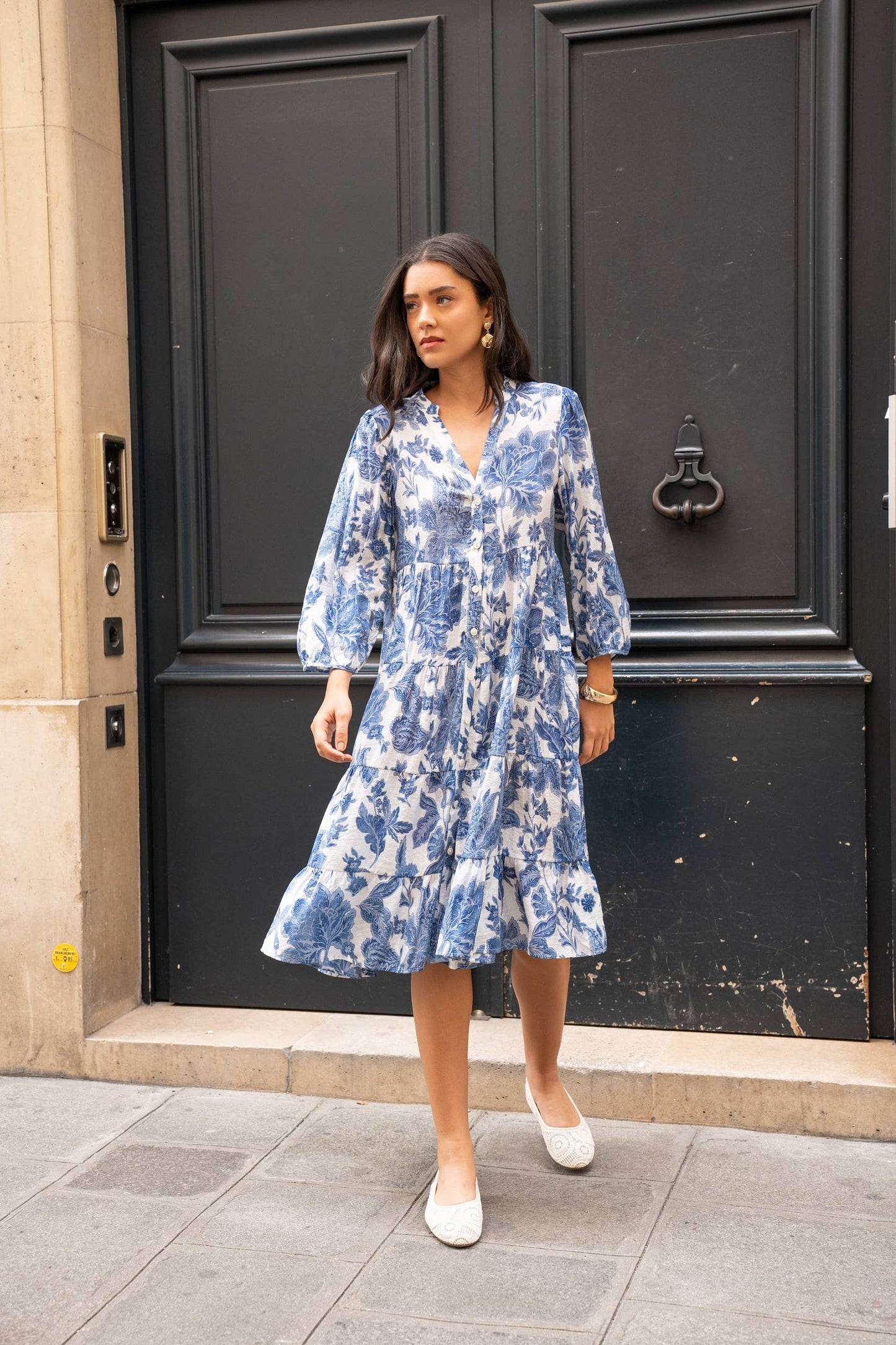 CHOKLATE PARIS Sienna shirt dress midi length