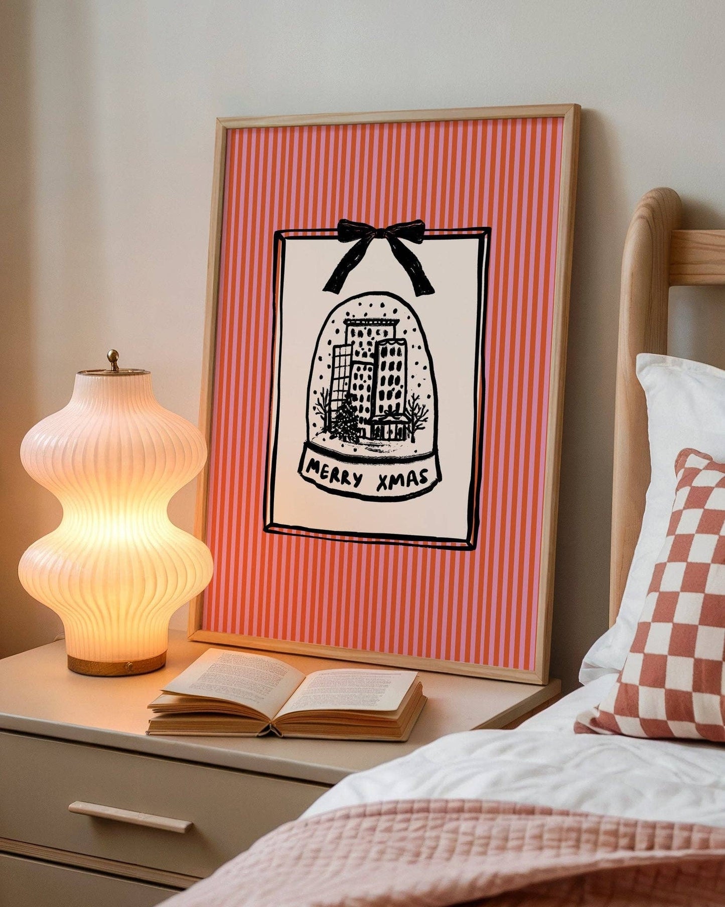 Moonshine Prints - Christmas Snow Globe Print