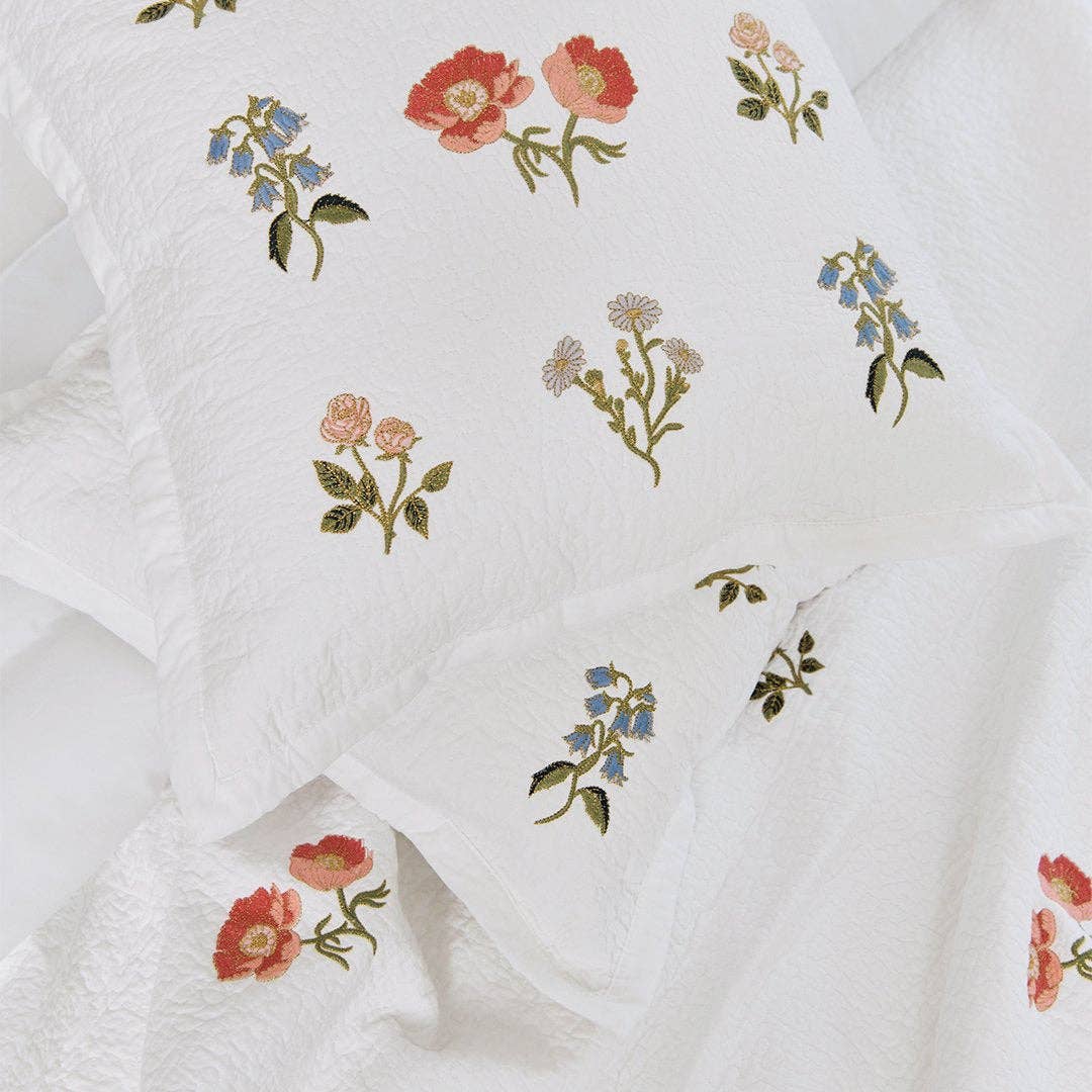 Elizabeth Scarlett Ltd - British Blooms Bedding Cushion Cover