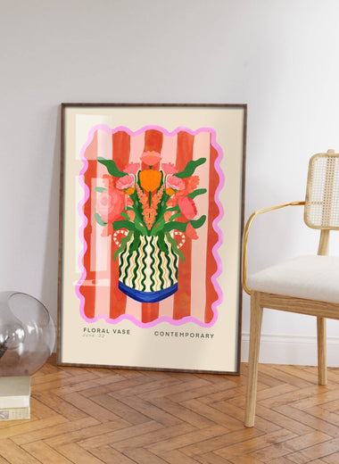 Vase Art Print by Kate Fox A5
