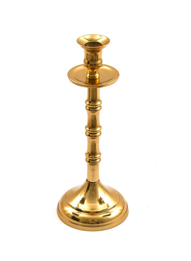 Brass Metal Dinner Candlestick 27cm