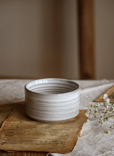LATHE DIP BOWL - STONE