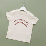 Alphabet Bags - Hot Chocolate Connoisseur - Kid's Tee - Natural Fleck