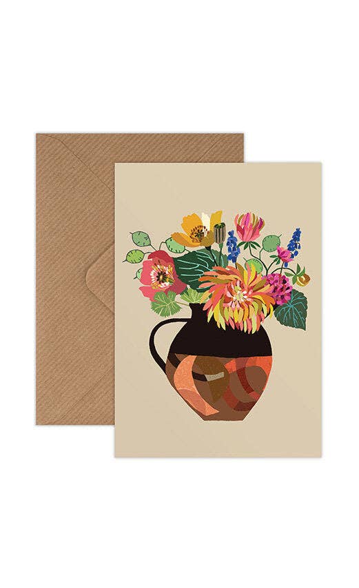 Coral Jug Greetings Card - Wholesale bundle of 6